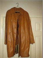 Soft Leather Coat, 44L Great Condition