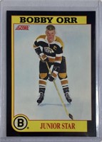 1991 Score Junior Star Bobby Orr Card