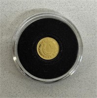 1/4g GOLD MONARCH PRECIOUS COIN