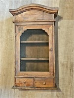 SMALL HANGING CABINET W.SCREEN FRONT MISSING
