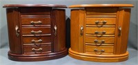3 VARIOUS JEWELRY CHESTS/BOXES