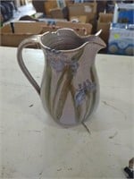 Pottery pitcher marked Pricilla