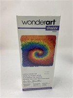 NEW WonderArt Shaggy Small Tie Dye Latch Hook Kit
