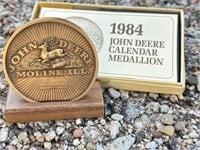 1984 John Deere Desk Calendar Medallion
