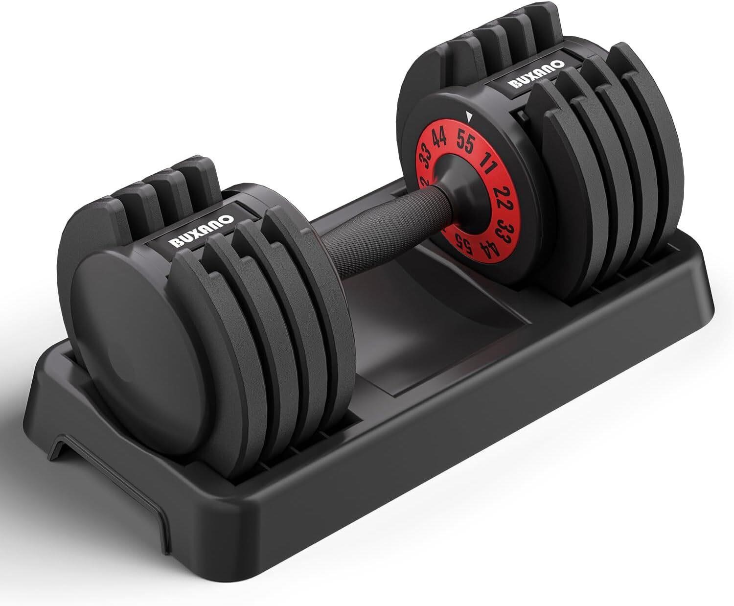 Adjustable Dumbbell 55LB  Anti-Slip Handle