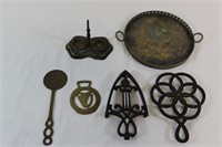 Iron Trivets, Metal & Glass Tray and more