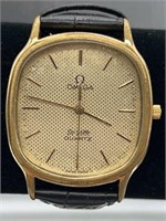 Omega DuVille gold plated quartz timepiece