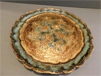 Vintage Paper Mache tray from Florence