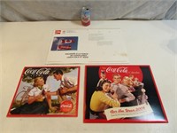 Lot de 3 calendriers Coca-Cola