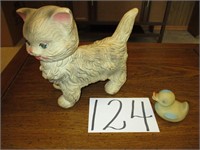 Vintage cat & duck