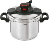 T-fal Clipso Stainless Steel Pressure Cooker, 6-lr