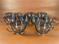 Set of 10 Gray Coffee Cups