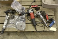 Assorted Air Tools, Mostly Grinders & Milwaukee