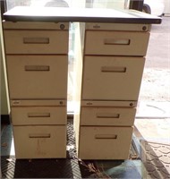 PR 4-DRAWER CABINETS WITH FORMICA TOP