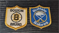 2 1960's OPC Hockey Crest Boston Buffalo