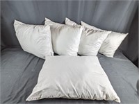(5) Cotton Throw Pillows