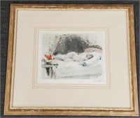 S. Calbet French litho - nude - 26" x 23"