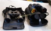 2 Pairs of Binoculars & Steel shank waders, size 8