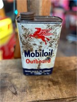 Vintage Mobiloil Outboard Oil Can