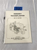 Hershey Parts List  & Prices