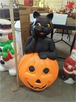 Cat and pumpkin blow mold