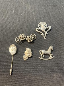 5 sterling pins