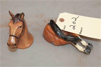 Horse head and tail bottle opener