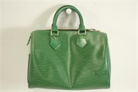 Louis Vuitton Green Speedy Handbag