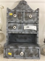 Contemporary Smoke Decorated Wall Cabinet