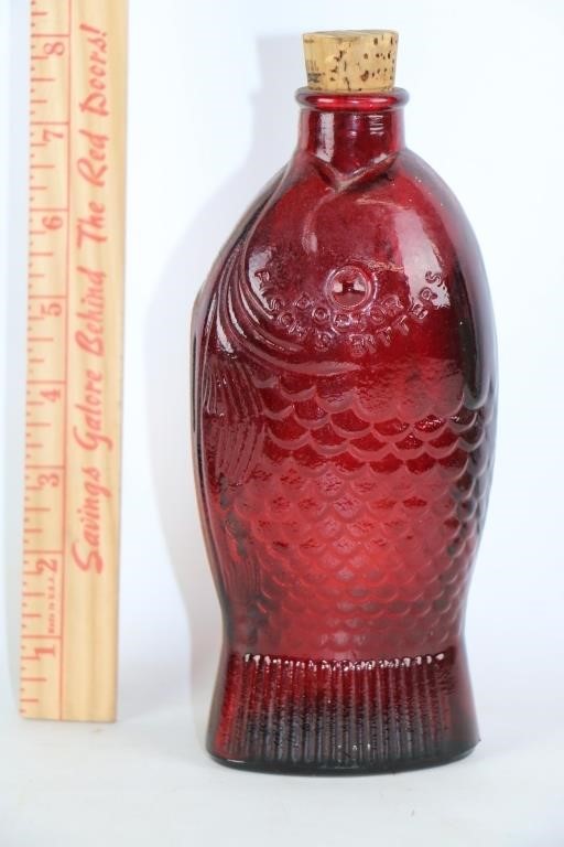 Cod Liver Oil/Dr Fisch's Bitters Fish Bottle