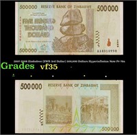 2007-2008 Zimbabwe (ZWR 3rd Dollar) 500,000 Dollar