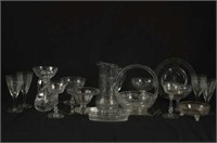 Collection of Fine Etched glassware