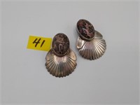 Sterling silver Ocean Jasper earrings