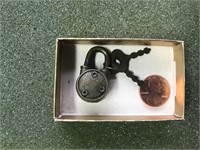 Small lock with keys