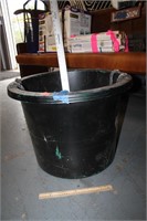 Large Plastic Bucket w/Rope Handles