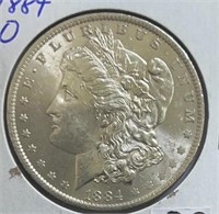 1884O Morgan Dollar MS