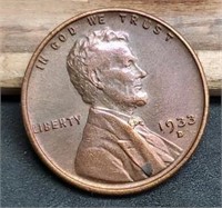 1933-D Lincoln Cent, MS63