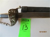 Texas Civil war hand sword & sheath