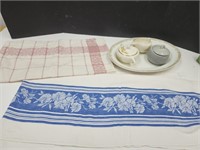 Rythm Creamer, Johnson Platter, Table Cloths +