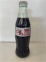 1993 National Champs Florida State CocaCola Bottle