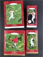 4 Hallmark Keepsake Baseball Christmas Ornaments