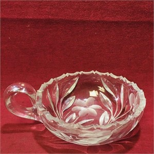 Handled Glass Dish (Vintage)