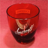 Smirnoff "Cheers!" Red Plastic Cup (4" Tall)