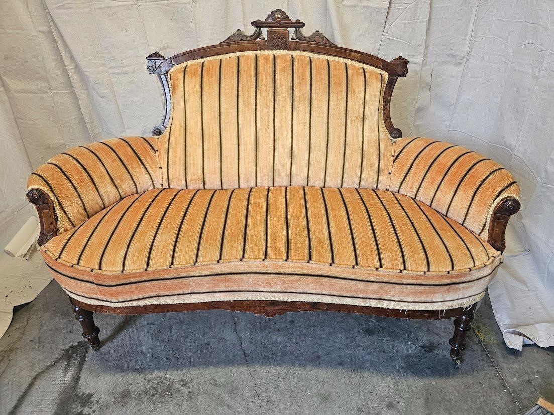 Antique Loveseat Approx 61” Wide