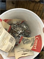 Bucket of wire rope clips