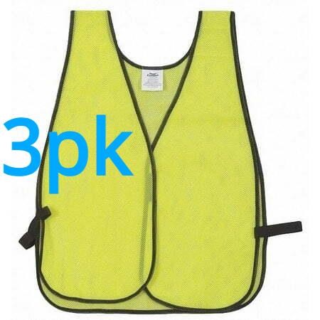 3pk Condor Safety Vest Lime Universal 1YAC5