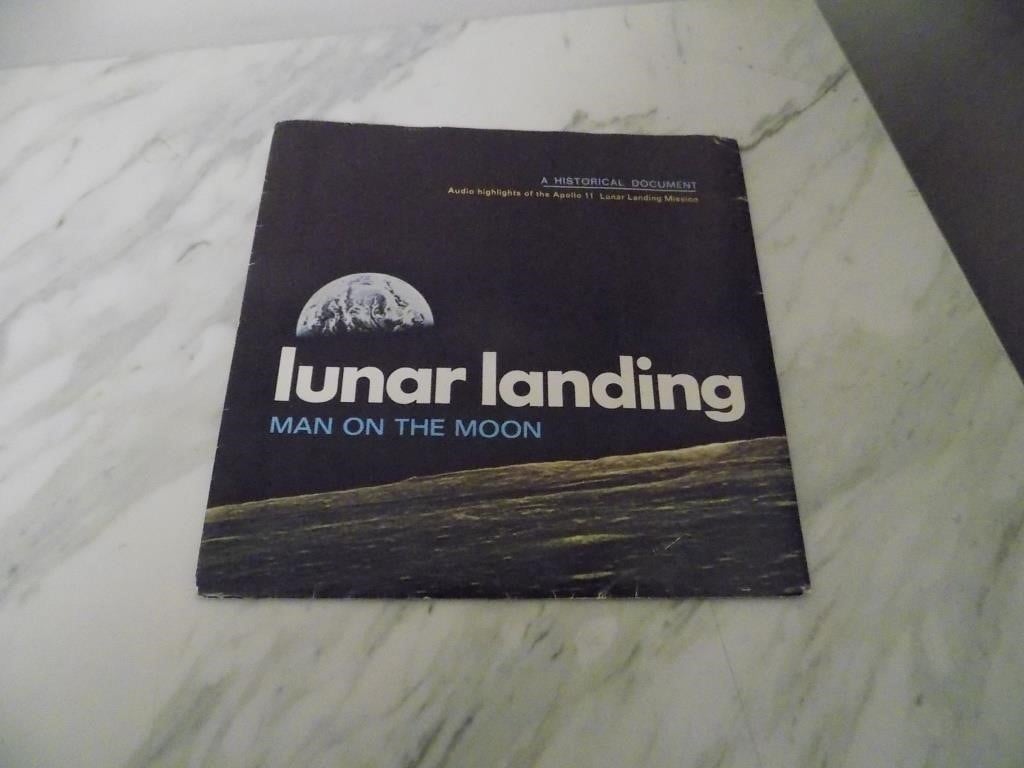 Apollo 11 Lunar Landing 45 w/ Insert Map