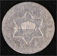 1851-O 3 CENT SILVER VG