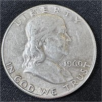 1960 Franklin Silver Half Dollar