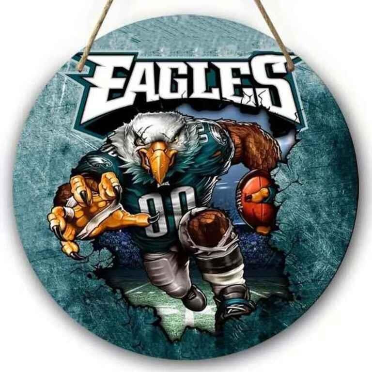 Philadelphia Eagles Wooden Wall Decor Sign NEW